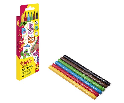 JOVI - ROTULADOR CAJA 6 COLORES (Ref.1606)