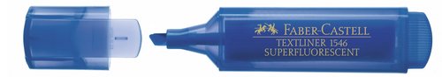 FABER CASTELL - Marcador fluorescente TEXTLINER cuerpo traslucido azul claro (Ref.154652)