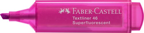 FABER CASTELL - Marcador fluorescente TEXTLINER cuerpo traslucido rosa (Ref.154628)