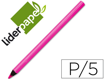 LIDERPAPEL - LAPICES DE COLORES JUMBO NEON ROSA (Ref.LN03)