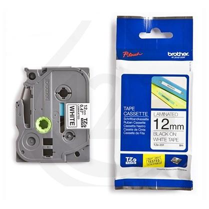 BROTHER - CINTA TZE-S131 TRANSPARENTE-NEGRO 12MM LONGITUD 8 MT SUPERADHESIVA (Ref.TZES131)