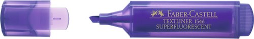 FABER CASTELL - Marcador fluorescente TEXTLINER cuerpo traslucido violeta (Ref.154636)