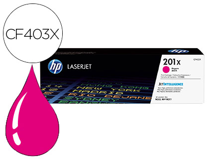 HP ( HEWLETT PACKARD ) - Toner Laser ORIGINALES ORIGINALES 201X alta capacidad magenta () (Ref.CF403X)