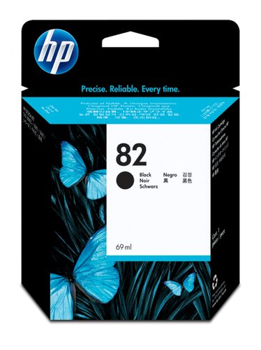 HP ( HEWLETT PACKARD ) - Cartuchos ORIGINALES Inyección De Tinta 82 Negro (Ref.CH565A)