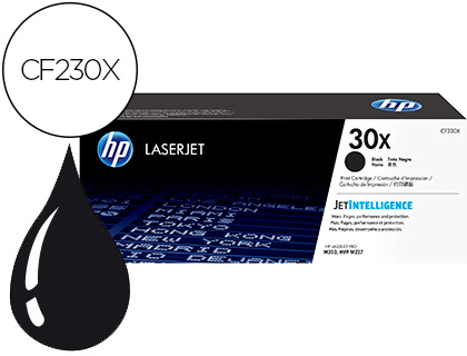 HP ( HEWLETT PACKARD ) - tóner láser negro 3500 páginas 30X LaserJet Pro M203/MFP M227 (Ref.CF230X)