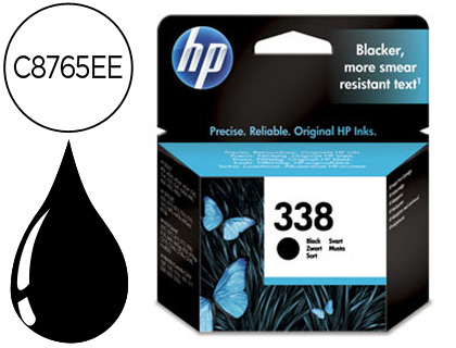 HP ( HEWLETT PACKARD ) - Cartuchos ORIGINALES Inyección De Tinta 338 Negro (Ref.C8765EE#ABE)