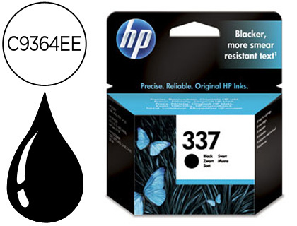 HP ( HEWLETT PACKARD ) - Cartuchos ORIGINALES Inyección De Tinta 337 Negro (Ref.C9364EE#ABE)