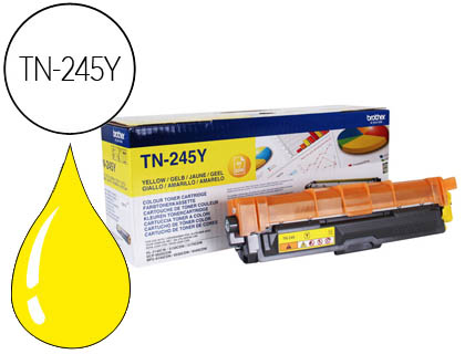 BROTHER - TONER TN-245Y 2200 PAG HL3140CW/3150CDW/3170CDW DCP9020CDW/MFC9140CDN 9330CDW/9340CDW AMARILLO (Ref.TN245Y)