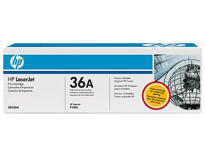 HP ( HEWLETT PACKARD ) - Toner Laser ORIGINALES 36A Negro (Ref.CB436A)