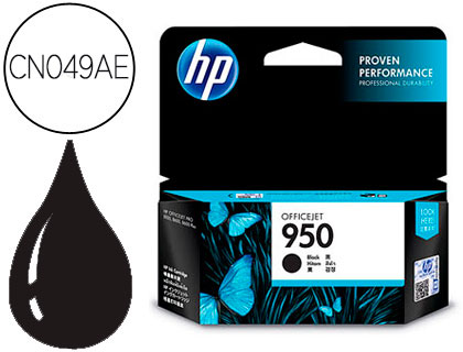 HP ( HEWLETT PACKARD ) - Cartuchos ORIGINALES Inyección De Tinta 950 Negro (Ref.CN049AE#BGY)
