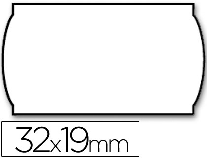 METO - ETIQUETAS ONDULADAS 32 X 19 MM LISA REMOVIBLE BL. -ROLLO 1000 ETIQUETAS (Ref.8548100)