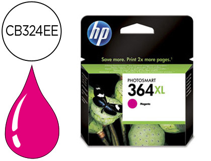 HP ( HEWLETT PACKARD ) - Cartuchos ORIGINALES Inyección De Tinta 364XL Magenta (Ref.CB324EE#ABE)