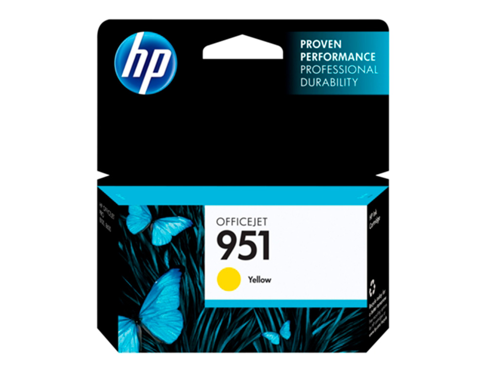 HP ( HEWLETT PACKARD ) - Cartuchos ORIGINALES Inyección De Tinta 951 Amarillo (Ref.CN052AE#BGY)