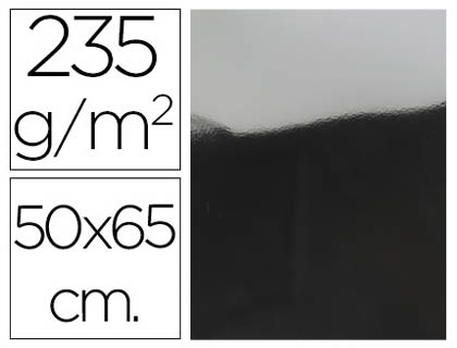 LIDERPAPEL - CARTULINA 50X65 CM 235G/M2 METALIZADA PLATA (Ref.CM01)