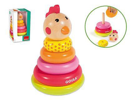 GOULA - JUEGO DIDACTICO APILABLE GALLINA (Ref.53457)