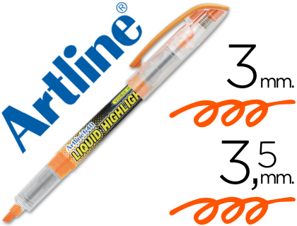 ARTLINE - ROTULADOR FLUORESCENTE EK-640 NARANJA -PUNTA BISELADA (Ref.EK-640-NA)