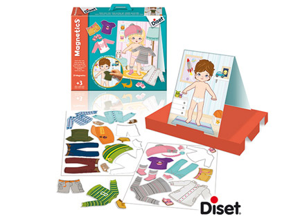 DISET - JUEGO DIDACTICO magnético VESTIR NIÑO-NIÑA (Ref.63246)