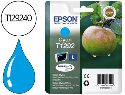 EPSON - Cartuchos ORIGINALES Inyección De Tinta INY CI 7ML T129 (Ref.C13T12924012)