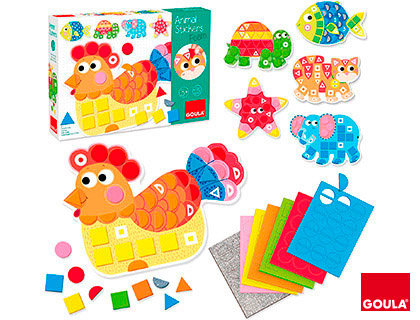 GOULA - Juego didactico animal stickers foam (Ref. 53149)