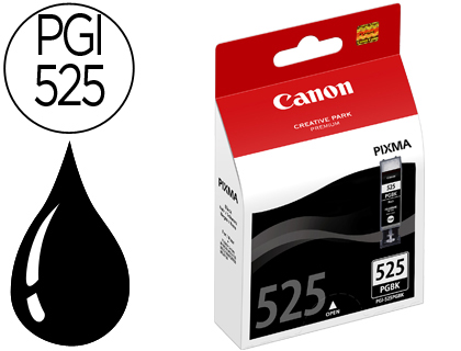 CANON - Cartuchos ORIGINALES Inyección De Tinta PGI-525BK Negro (Ref.4529B008)