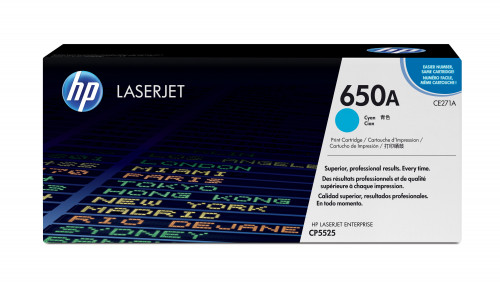 HP ( HEWLETT PACKARD ) - Toner Laser ORIGINALES 650A Cyan (Ref.CE271A)