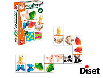 DISET - Juego educativo domino photo animals (Ref. 68968)