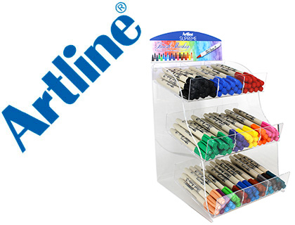 ARTLINE - Rotulador supreme brush pintura base de agua punta tipo pincel trazo variable expositor de 108 (Ref. AD9-EPF-F DIS)