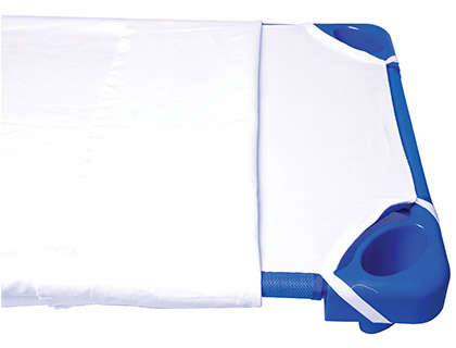 AMAYA - Sabanita para cama guarderia blanca 50% algodon 50% acrilico 126x55 cm (Ref. 439927)