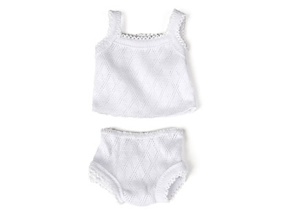 MINILAND - Juego vestido muñeco braguita y camiseta 32cm (Ref. 31627)