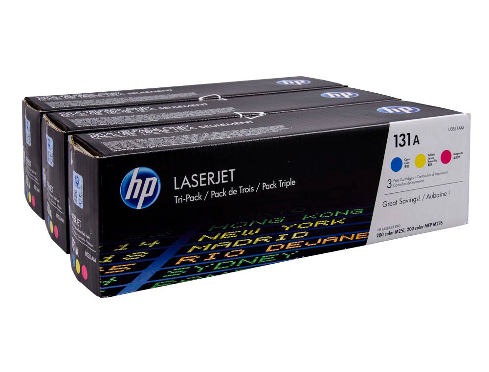 HP ( HEWLETT PACKARD ) - Toner Laser ORIGINALES 131A Tricolor (Ref.U0SL1AM)