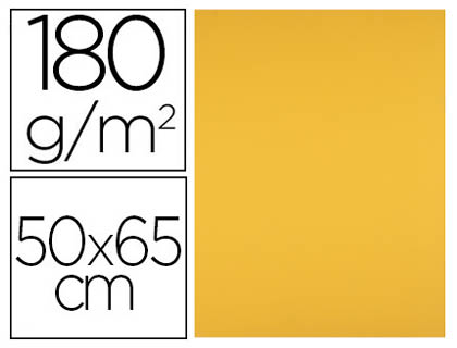LIDERPAPEL - CARTULINA 50X65 180 GR ORO VIEJO PAQUETE DE 25 (Ref.CT48)