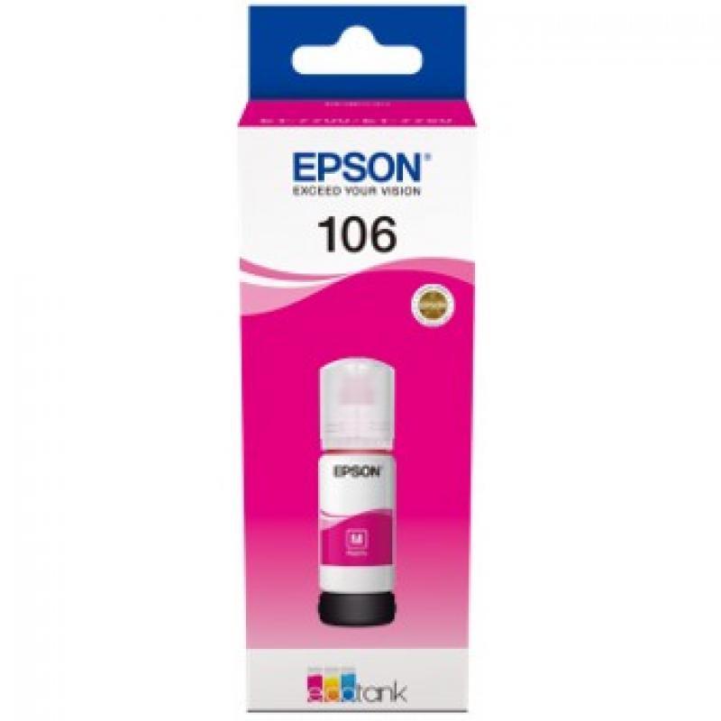 EPSON - Ink-jet 106 ecotank magenta ink bottle et-7700 / et-7750 (Ref. C13T00R340)
