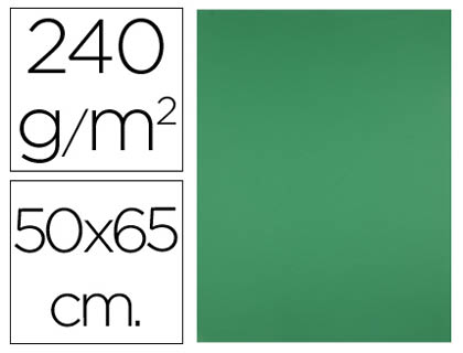 LIDERPAPEL - CARTULINA 50X65 CM 240G/M2 VERDE NAVIDAD (Ref.CX15)
