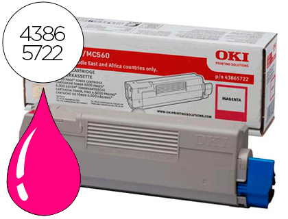 OKI - Toner Laser ORIGINALES Magenta (Ref.43865722)