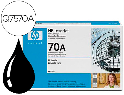 HP ( HEWLETT PACKARD ) - Toner Laser ORIGINALES 70A Negro (Ref.Q7570A)