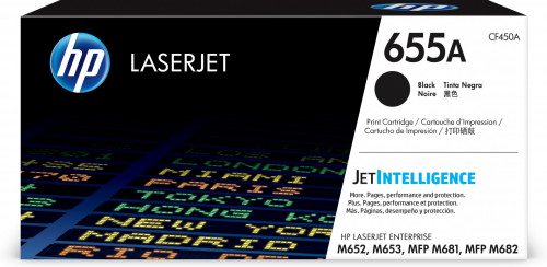 HP ( HEWLETT PACKARD ) - Toner 655a laserjet m652 / m653 / mfp m681 / mfp m682 negro 12500 paginas (Ref. CF450A)