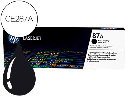 HP ( HEWLETT PACKARD ) - Toner Laser ORIGINALES 87A NEGRO () (Ref.CF287A)