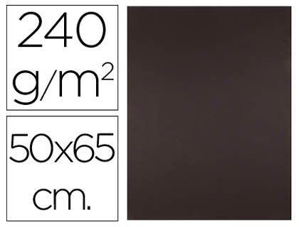 LIDERPAPEL - CARTULINA 50X65 CM MARRON 240 GR UNIDAD (Ref.CX46)