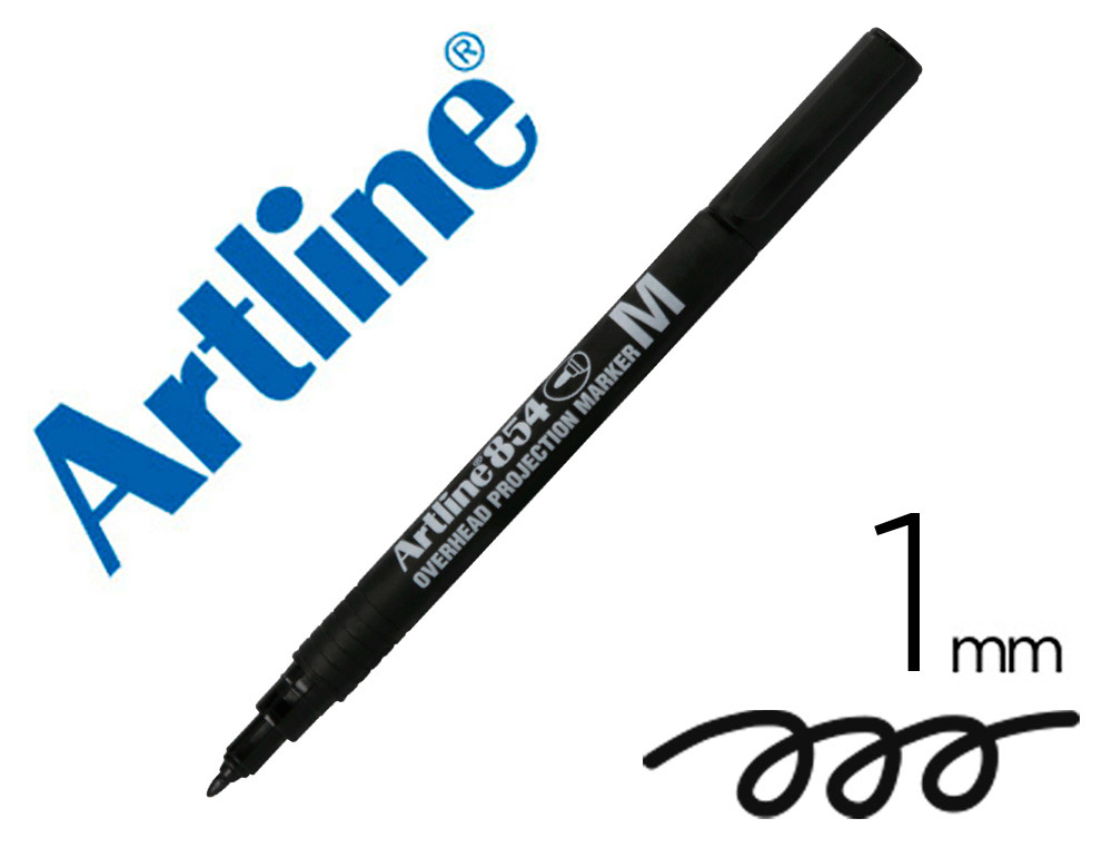 ARTLINE - ROTULADOR RETROPROYECCION PUNTA FIBRA PERMANENTE EGRO -PUNTA REDONDA 1 MM (Ref.EK-854 N)