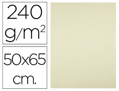 LIDERPAPEL - CARTULINA 50X65 CM 240G/M2 AMARILLO (Ref.CX02)