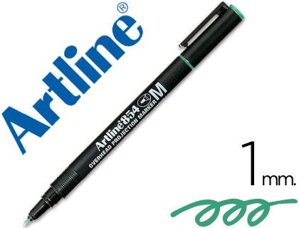 ARTLINE - ROTULADOR RETROPROYECCION PUNTA FIBRA PERMANENTE ERDE -PUNTA REDONDA 1 MM (Ref.EK-854 V)