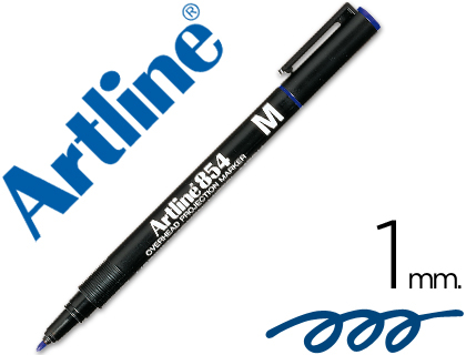 ARTLINE - ROTULADOR RETROPROYECCION PUNTA FIBRA PERMANENTE UL -PUNTA REDONDA 1 MM (Ref.EK-854 AZ)