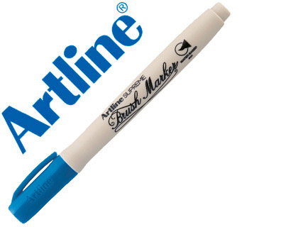 ARTLINE - ROTULADOR SUPREME BRUSH PINTURA BASE DE AGUA PUNTA TIPO PINCEL TRAZO VARIABLE AZUL (Ref.EPF-F-AZ)