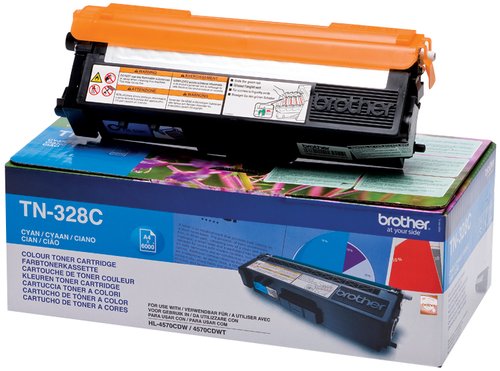 BROTHER - Toner Laser ORIGINALES Cyan 0621B028 (Ref.TN328C)