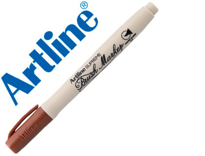 ARTLINE - ROTULADOR SUPREME BRUSH PINTURA BASE DE AGUA PUNTA TIPO PINCEL TRAZO VARIABLE MARRON (Ref.EPF-F-MA)