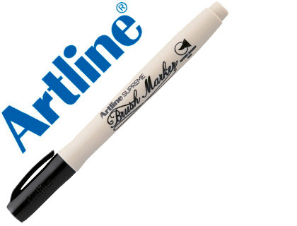 ARTLINE - ROTULADOR SUPREME BRUSH PINTURA BASE DE AGUA PUNTA TIPO PINCEL TRAZO VARIABLE NEGRO (Ref.EPF-F-NE)