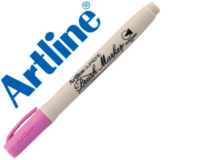 ARTLINE - ROTULADOR SUPREME BRUSH PINTURA BASE DE AGUA PUNTA TIPO PINCEL TRAZO VARIABLE ROSA (Ref.EPF-F-RS)