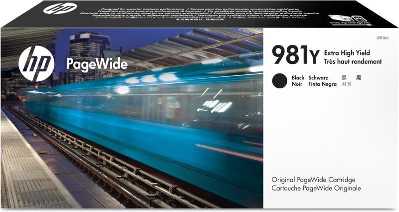 HP ( HEWLETT PACKARD ) - Cartucho ORIGINALES PageWide 981Y Negro de Alto Rendimiento (Ref.L0R16A)