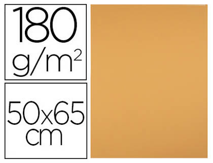 LIDERPAPEL - CARTULINA 50X65 CM 180 GR AVELLANA UNIDAD (Ref.CT41)
