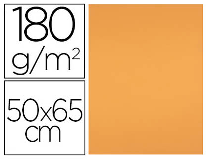LIDERPAPEL - CARTULINA 50X65 CM 180 GR NECTARINA UNIDAD (Ref.CT42)